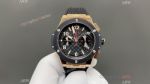 OMF Hublot Big Bang Orignal 43mm Hub1280 Movement RG Case Black Rubber Band Watch